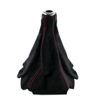 1992-2001 Honda Civic/Del Sol Acura Integra Black Suede JDM Manual Shift Boot w/ Red Stitching