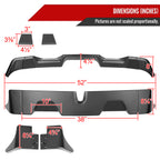 2016-2022 Toyota Tacoma Rear Roof Matte Black Truck Spoiler Wing Kit