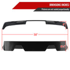 2014-2021 Toyota Tundra Rear Roof Matte Black Truck Spoiler Wing Kit