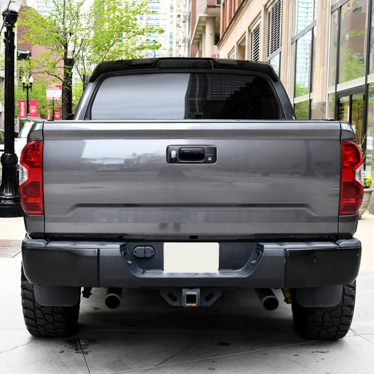 2014-2021 Toyota Tundra Rear Roof Matte Black Truck Spoiler Wing Kit