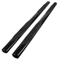 2005-2021 Toyota Tacoma Double (Crew) Cab 4" Black Stainless Steel Side Step Nerf Bars