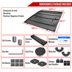 2017-2024 Nissan Titan 5'7" Truck Short Bed Soft Quad-Fold Tonneau Cover