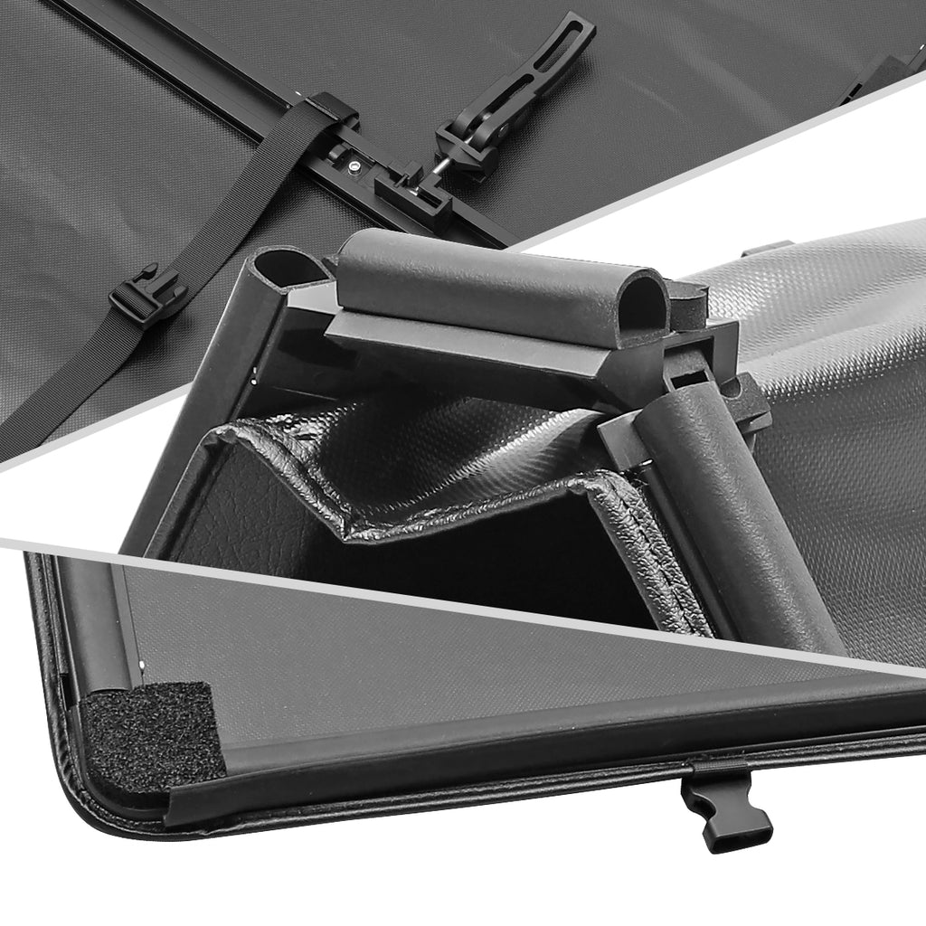 2017-2024 Nissan Titan 5'7" Truck Short Bed Soft Quad-Fold Tonneau Cover